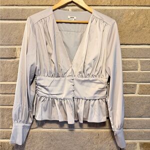 Jason Wu Elegant Light Gray Blouse